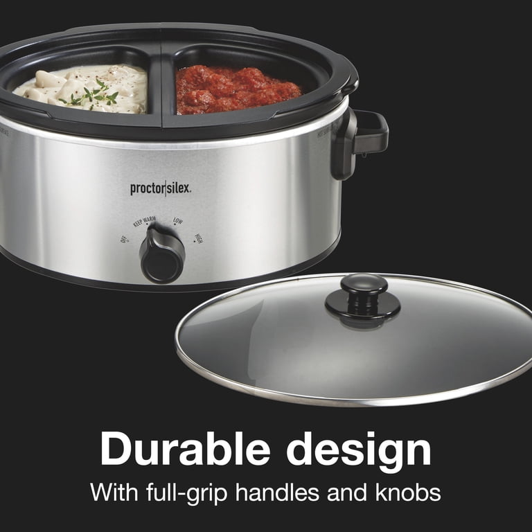 Proctor Silex 6-Qt Double-Dish Slow Cooker with Nonstick Inserts photo 6