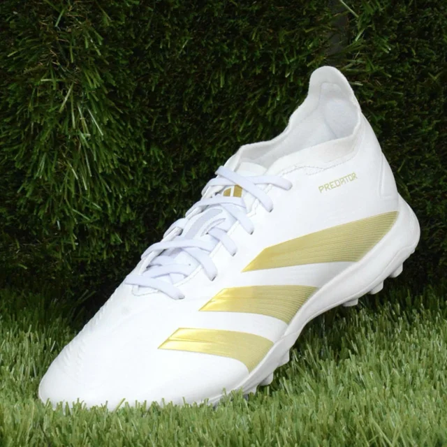 Adi-das Predator League TF Men's Turf Soccer Cleats White Shoe Football #378