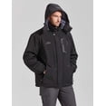 thumbnail image 5 of Ellswos Chaqueta De Esquí Impermeable Para Hombre, Abrigo De Nieve Para Invierno, Impermeable Con Capucha, Cortavientos A Prueba De Viento, Negro, Xxl, 5 of 5