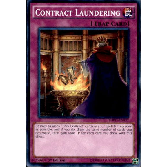YuGiOh Pendulum Domination Structure Deck Common Contract Laundering SDPD-EN037