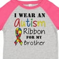 thumbnail image 4 of Inktastic I Wear an Autism Ribbon for My Brother Boys or Girls Toddler T-Shirt, 4 of 5