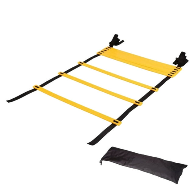 Training Ladder with Carry Bag Fitness Flexibility Nylon Football Stair Jumping Step Speed Ladders Strap Adjustable Drills Equipment Household 7M