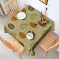 thumbnail image 3 of Floral Square Tablecloth 52x52in(132x132cm) – Waterproof Polyester Printed Table Cover, Wrinkle Resistant & Washable for Kitchen Dining Picnic Party Decor, Thanksgiving,Christmas, Spring,Flower, 3 of 6