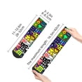 thumbnail image 3 of Lsque Geometry Dash Printed Crew Socks, Moisture-Wicking Socks, Athletic Socks for Men Breathable Cushion Socks Casual Sport Socks for Running Traveling, 3 of 6