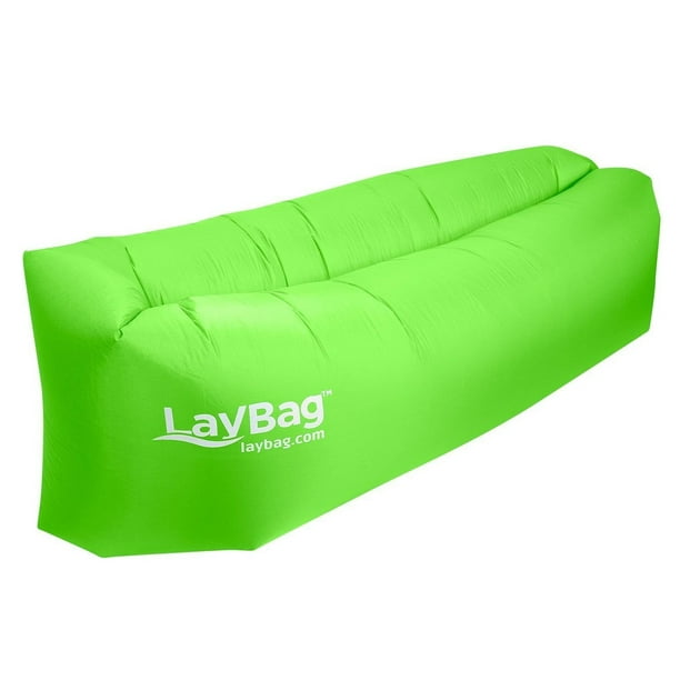 cel methodologie Gebakjes LayBag Inflatable Air Lounge, Green - Walmart.com