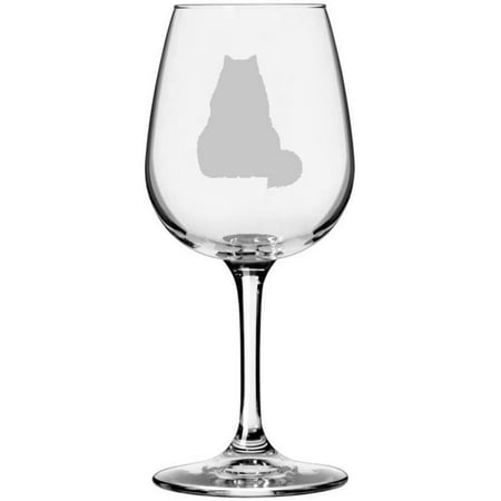 

Himalayan Front View 2 Cat Themed Etched All Purpose 12.75oz Libbey Wine Glass
