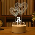 thumbnail image 4 of TIMIFIS Bedside Lamp Valentines Day Gift Led Usb Display Lamp Acrylic Night LED Lamp —Spring, 4 of 4