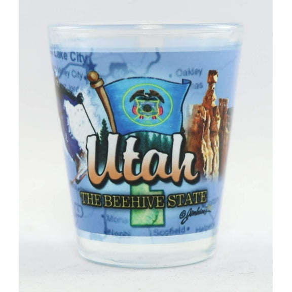 Utah Beehive State Elements Shot Glass