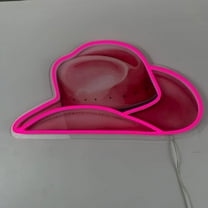 Glowneon Cowboy Hat Neon Print Sign, Cowboy Neon Sign, Cowgirl Hat