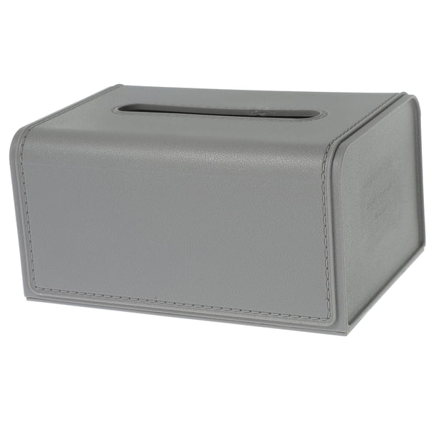 GOOHOCHY Dispensador de servilletas para coche, porta pañuelos, funda para toallas de papel con textura de piel sintética