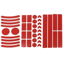 42pcs Red Reflective Stickers Safety Warning Strip Tape for Car Trucks Bicycles