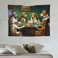 thumbnail image 4 of COMIO DOGS PLAYING POKER Flag Tapestries, Poker Wall Tapestry, Dogs Wall Hanging Flag, 4 of 7