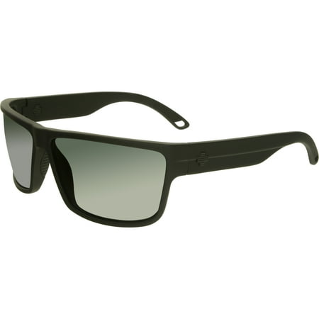 Spy Men's Rocky 673248374863 Black Rectangle Sunglasses