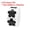 Black, variant on Uxcell 1 Roll Bright Blue Daisy Stickers 1 inch Cute Flower Shaped Sticker Labels