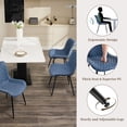 thumbnail image 1 of EDTara Leather Kitchen Chairs, Set Of 2 With Metal Legs, High-Density Sponge Padding, and Hand-Stitched Detailing for Living Room, 1 of 7