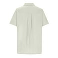 thumbnail image 4 of Camisas Hombre Casual Tops Lino Transpirable Guayabella Cubana Manga Corta Playa Odeerbi  ODB171247, 4 of 6