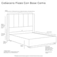 thumbnail image 4 of Box Base Cama Individual+Cabecera Nizza Negro+Almohada 2Pack+Protector Cloud+Sabanas Softy, 4 of 7