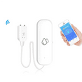 thumbnail image 3 of 3X Tuya WIFI Water Sensor Alarm Water Leak Detector Flood Alert Overflow Security Alarm System Works,3 x Water Leak Detector (Not include battery) 3 x English manual,White, 3 of 8