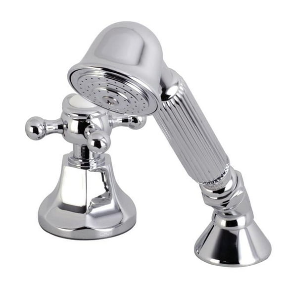Deck Mount Hand Shower with Diverter for Roman Tub Faucet, Polished Chrome