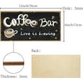 thumbnail image 2 of Coffee Bar Decor Wood Sign Home Decorative Wood Sign Plaque Hanging Wall Art Wood Board Door Sign Plaque Rustic Vintage Kitchen Decoration DIY, 2 of 6