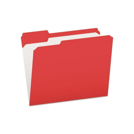 UPC: 0078787323117 | Pendaflex Reinforced Top Tab File Folders 1/3 Cut Letter Red 100/Box R15213RED