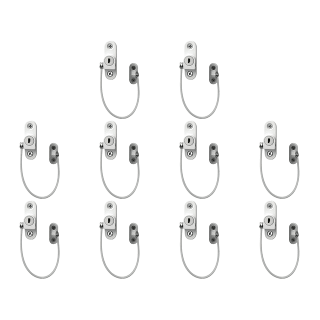 Cerradura Seguridad para Bebés Y La Mayoría Los Tipos Ventanas Puertas () Blanco