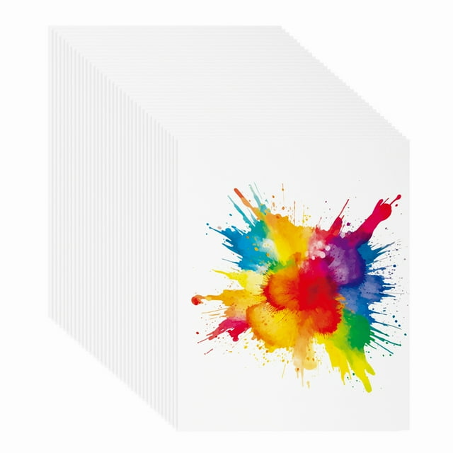 Uxcell 128 Hojas Papel de Acuarela de Algodón 140lb/300 GSM Papel para Pintar 2.5x3.5 Pulgadas