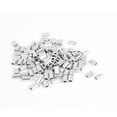 thumbnail image 2 of 0.8mm 1/32" Steel Wire Rope Aluminum Ferrules Sleeves Silver Tone 100 Pcs, 2 of 4