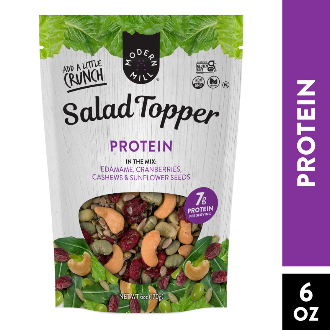 (2 pack) Modern Mill Protein Salad Topper 6oz, Gluten-Free, Vegan, Non GMO