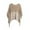 Kaki, variante sur Châle à Franges Européen et Américain pour Femme, Nouveau Style pour le Printemps et l'Automne, Chandail Tricoté à Manches, Chandail, Cape Rayée, Châle