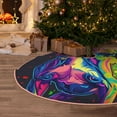 thumbnail image 5 of Haiem Neon Pop Art Pitbull Pattern Christmas Tree Skirt Merry Christmas Party Christmas Tree Decoration,New Year Decorations-48", 5 of 6