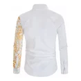 thumbnail image 3 of Camisa De Hombre De Manga Larga Con Estampado Dorado, 3 of 6