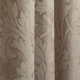 thumbnail image 2 of Flora Scrolling Leaf Jacquard Single Tailored Window Curtain Panel 84"x52", 2 of 2
