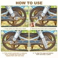 thumbnail image 5 of Uxcell 2 Pack Aluminum Alloy Bike Pegs Anti-Skid Fit 3/8 inch Axles with Stripe White, 5 of 7