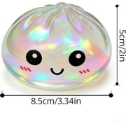 2026 Dumpling Squishy Glitter Mystery Box - Slow Rise Kawaii Bao Bun Squeeze Toys, Colorful Sensory Stress Ball for Adults
