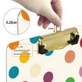 thumbnail image 6 of FORMRS Acrylic Clipboard with Low Profile Clip Standard A4 Letter Size, 12.5" x 9", Polka Dot, 6 of 8