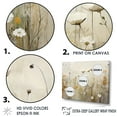 thumbnail image 3 of Designart "Fantasia Of Beige Wildflowers II" Wildflowers Floater Framed Canvas Prints, 3 of 5