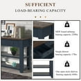 thumbnail image 4 of Noble House Dexter Sofa Console Table, Solid Pine Wood Frame with Drawers and Shelves, Modern Entryway Storage, Blue, 4 of 10