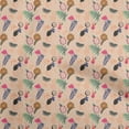 thumbnail image 1 of oneOone Cotton Poplin Peach Fabric Lemon With Leaf Sewing Craft Projects Fabric Prints By Yard 42 Inch Wide, 1 of 4