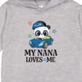 thumbnail image 3 of Inktastic My Nana Loves Me Grandson Panda Toddler Hoodie, 3 of 4