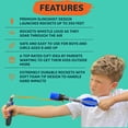 thumbnail image 4 of Lanzador de cohetes de juguete Refresh Sports para niños con cohetes de espuma, 4 of 6