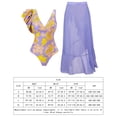thumbnail image 2 of Traje De Baño De Una Pieza Traje de baño de una pieza con volantes sexy para mujer Monokini femenino Cubrir falda (Púrpura XL) Cgtredaw para Mujer Púrpura T XL, 2 of 7