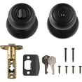 thumbnail image 3 of Exterior Door Knob With Keyed Lock and Deadbolt Coastal Matte, 3 of 7