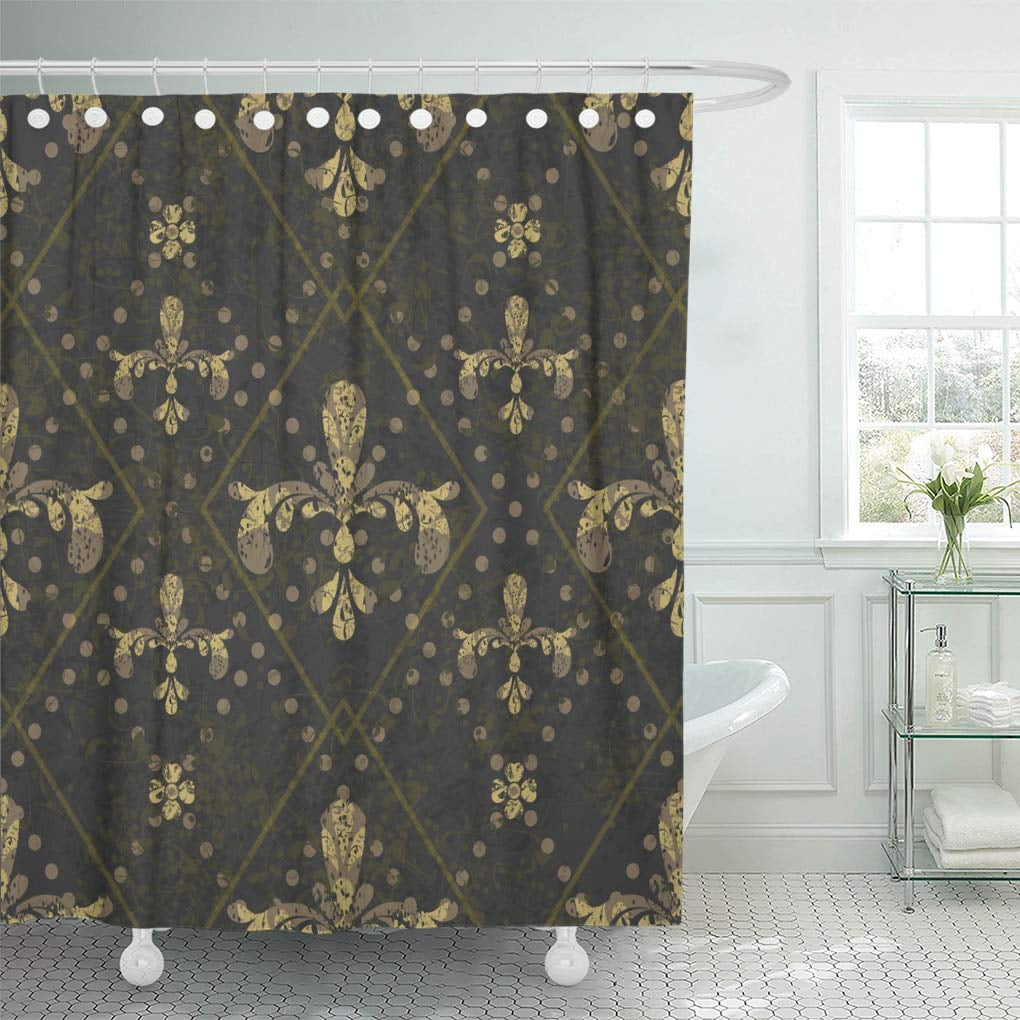 Custom Shower Curtain Creative Gorgeous Retro Lilly Floral Bath Curtain 60x72 IN 