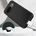 thumbnail image 5 of Compatible with Google Pixel 9/Google Pixel 9 Pro Case,3-Layer Military Grade Drop Protection Anti-Slip Bumper Rugged Shockproof Dustproof Protection Phone Case,Black, 5 of 5