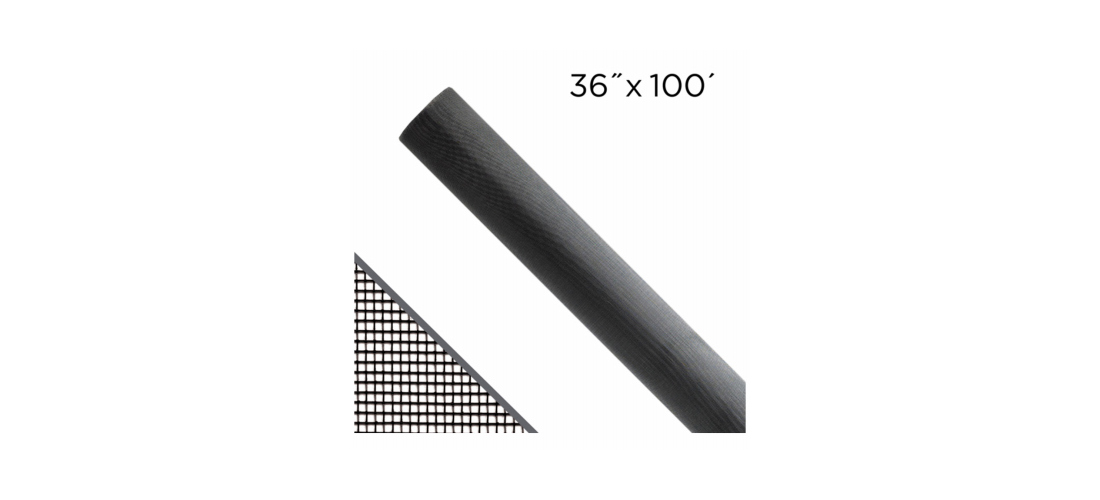 New York Wire Aluminum Insect Window Screen FCS9180-M - Black - 36 In x 100 Ft