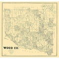 thumbnail image 2 of Pressler 16x15 Gold Ornate Wood Framed with Double Matting Museum Art Print Titled - Wood County Texas - Pressler 1895, 2 of 4