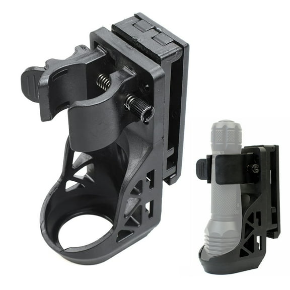 Flashlight Holster,Flashlight Holster for Belt, Flashlight Holder with Lever Side Lock System Rotatable Torch Holder Fit for 1"-1.55" Dia. Flashlight