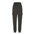 thumbnail image 1 of ameIAEA Womens Sweatpants with Pockets Elastic Waisted Cargo Pants Drawstring Casual Athletic Pants, 1 of 4