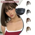 thumbnail image 3 of XINYUAN Fake Bangs 3D French Bangs Wig Women's Forehead Hair Curtain AirBangs Y5U3 I1X2, 3 of 8